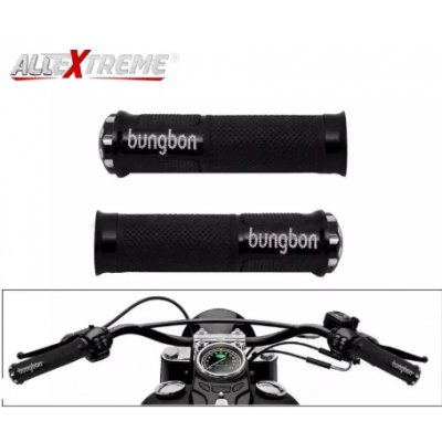 Bungbon Motorcycle Handle Bike Grip Black